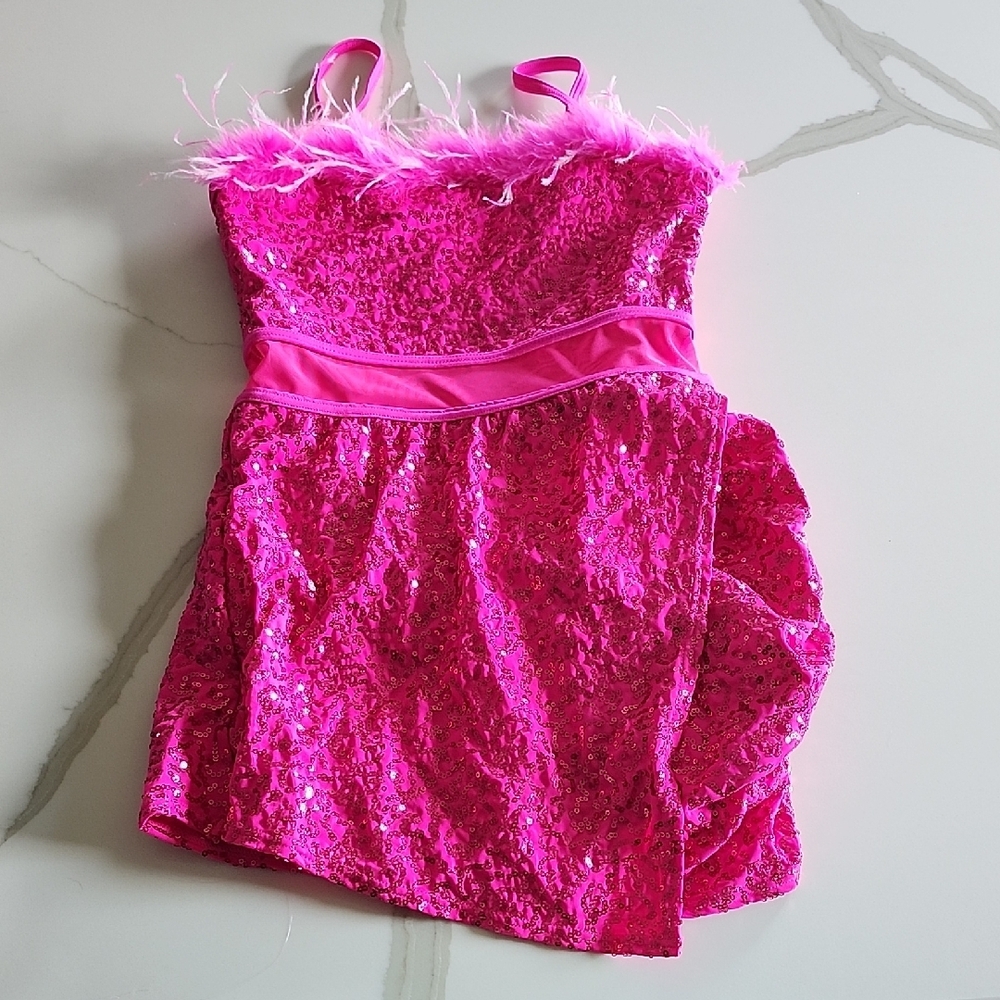 Sparkly Pink Kids Costume Dress